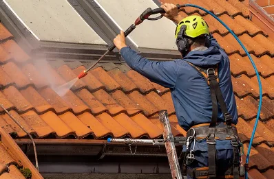 Démoussage et hydrofuge de toiture à Orincles
